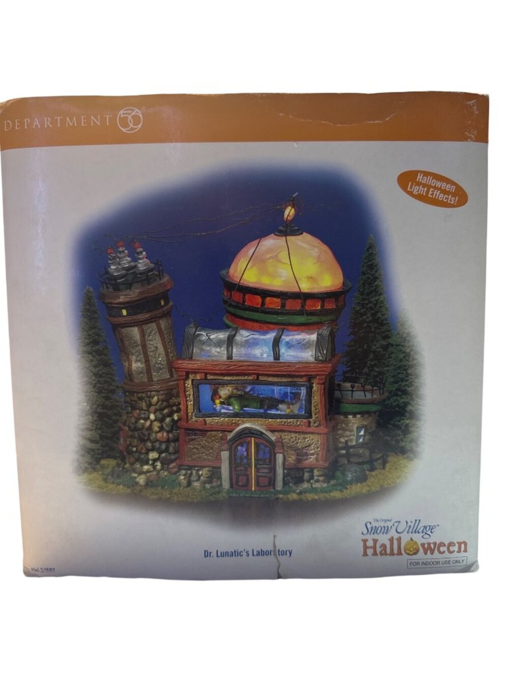 Department 56 Snow Village Halloween Dr Lunatics Laboratory Lighted Figurine